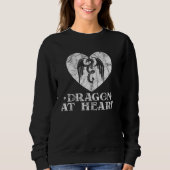 Dragon At Heart Mythical Creatures Flying Dragon Sweatshirt (Vorderseite)