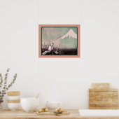 Dragon auf den Fuji (um 1835) Poster (Küche)