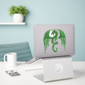 Dragon Aufkleber (Laptop auf Schreibtisch)