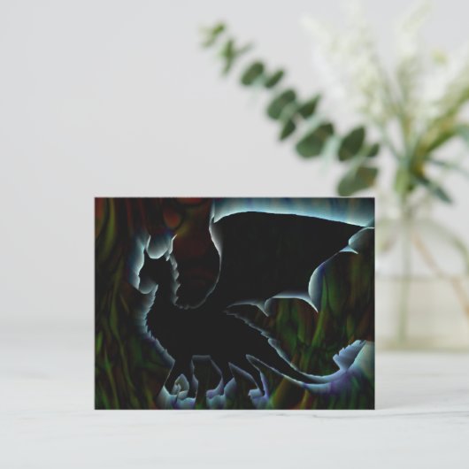 Dragon Aura Postkarte (Stehend Vorderseite)