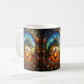 Dragon aus verkettetem Glas Kaffeetasse (Vorderseite Links)