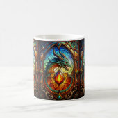 Dragon aus verkettetem Glas Kaffeetasse (Mittel)