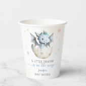 Dragon Baby Dusche Niedlich Boy Blue Paper Cups Pappbecher (Vorderseite)