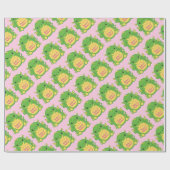 Dragon Baby Dusche Pink Geschenkpapier (Flach)