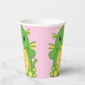 Dragon Baby Dusche Pink Pappbecher (Rechts)