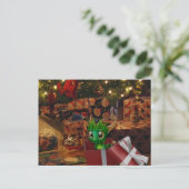 Dragon Baby Feiertagspostkarte (Stehend Vorderseite)