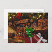 Dragon Baby Feiertagspostkarte (Vorne/Hinten)