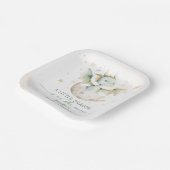 Dragon Baby Shooter Niedlich Boy Green Dragon Pappteller (Gewinkelt)