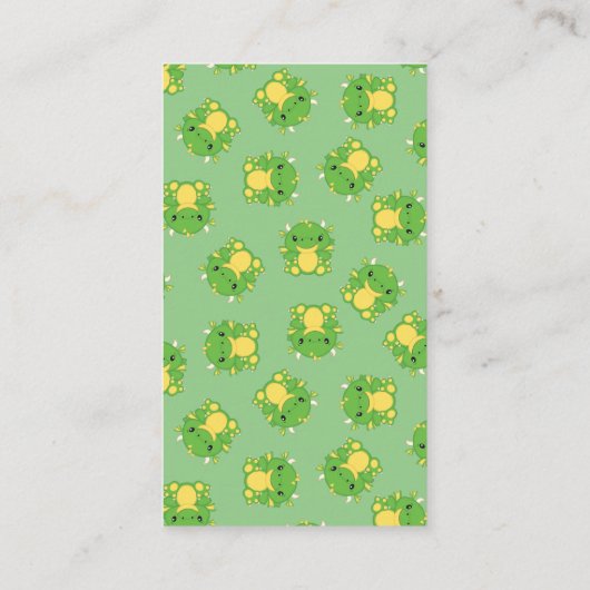 Dragon Baby Shower Begleitkarte (Rückseite)