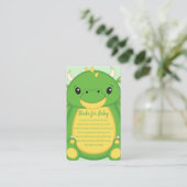 Dragon Baby Shower Begleitkarte (Stehend Vorderseite)