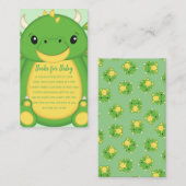Dragon Baby Shower Begleitkarte (Vorne/Hinten)