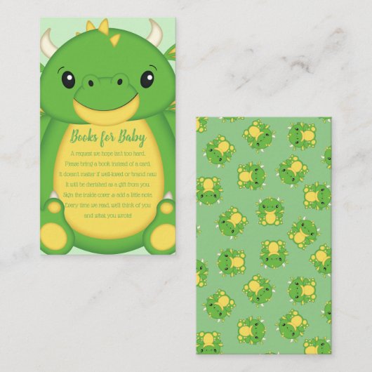 Dragon Baby Shower Begleitkarte (Vorne/Hinten)