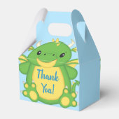 Dragon Baby Shower Blue Geschenkschachtel (Rückseite)