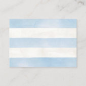 Dragon Baby Shower Boy Blue Diaper Raffle  Begleitkarte (Rückseite)