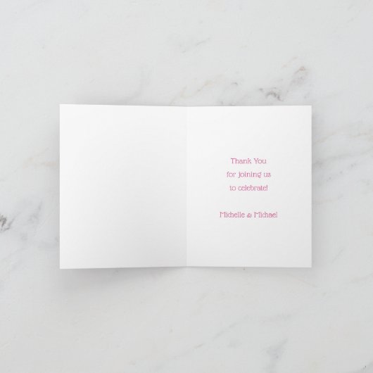 Dragon Baby Shower Dankeskarte (Innenseite)