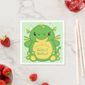 Dragon Baby Shower Green Serviette (Beispiel)