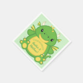 Dragon Baby Shower Green Serviette (Ecke)