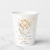 Dragon Baby Shower Niedlich Boho Pappbecher (Vorderseite)