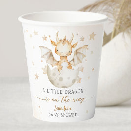Dragon Baby Shower Niedlich Boho Pappbecher