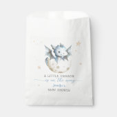 Dragon Baby Shower Niedlich Boy Blue Little Dragon Geschenktütchen (Vorderseite)