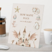 Dragon Baby Shower Pedestal Schild (In Situ)