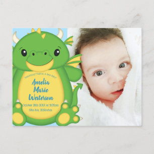 Dragon Baby Shower Postkarte