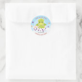 Dragon Baby Shower Runder Aufkleber (Tasche)