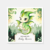 Dragon Baby Shower Serviette (Vorderseite)