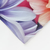 Dragon Baby Space Blume Portrait Fleecedecke (Ecke)