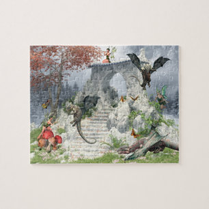 Dragon Babys und Fairies Fantasy Puzzle