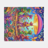 Dragon Band Jam Fleecedecke (Vorderseite (Horizontal))