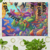 Dragon Band Jam Geschirrtuch (Gefaltet)