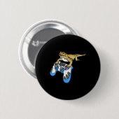 Dragon Bartded Dragons Lizard Button (Vorne & Hinten)