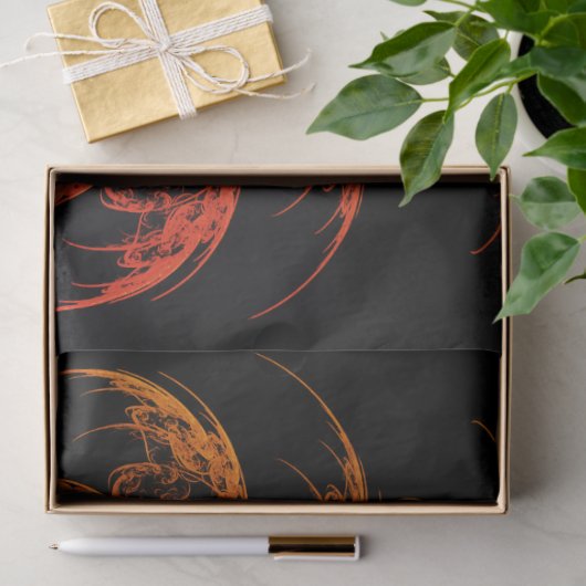 Dragon Battle Fraktal Art Decoupage Seidenpapier (Geschenk)