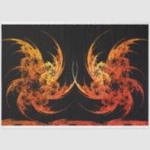 Dragon Battle Fraktal Art Decoupage Seidenpapier (Vorderseite)