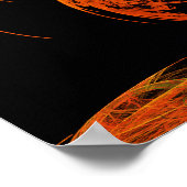 Dragon Battle Fraktal Art Poster (Ecke)