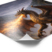 Dragon Battle Home & Gaming Room Decor Fotodruck (Ecke)
