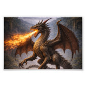 Dragon Battle Home & Gaming Room Decor Fotodruck (Vorne)