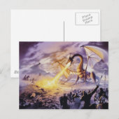 Dragon Battle Postcard Postkarte (Vorne/Hinten)