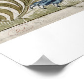 "Dragon"-Bauart für eine Fliese (w/c auf Papier) Poster (Ecke)