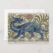 "Dragon"-Bauart für eine Fliese (w/c auf Papier) Postkarte (Vorne/Hinten)