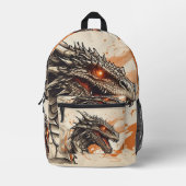 Dragon Bedruckter Rucksack (Vorderseite)