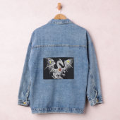 Dragon bestickt Denim Delight: Frauenjacke Jeansjacke (Hangar)