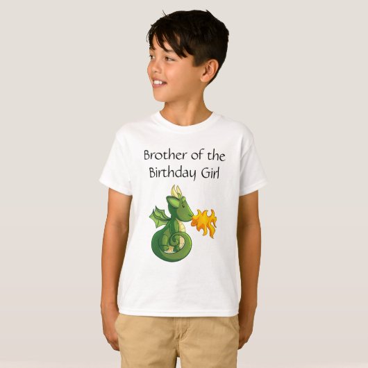 Dragon Birthday Brother T - Shirt (Vorne ganz)