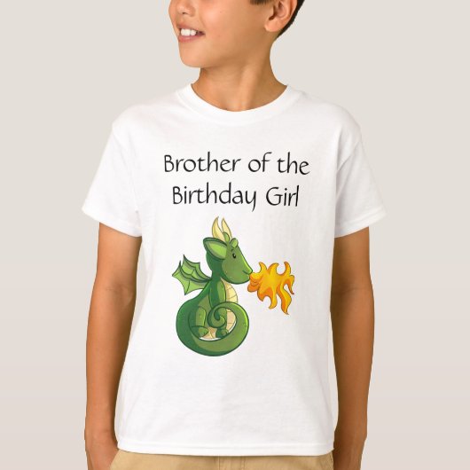 Dragon Birthday Brother T - Shirt (Vorderseite)