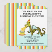 Dragon Birthday Einladung (Vorne/Hinten)