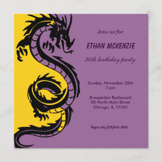 Dragon Birthday Einladung