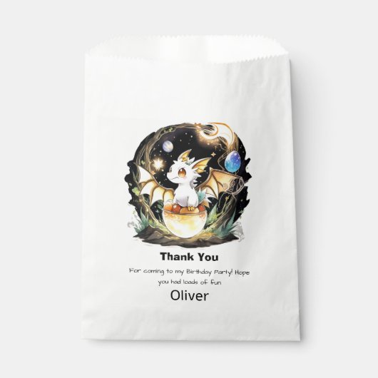 Dragon Birthday Geschenktütchen (Vorderseite)