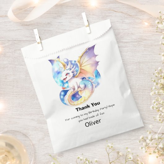 Dragon Birthday Geschenktütchen (Ausgeschnitten)