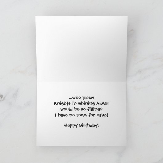 Dragon Birthday Karte (Innenseite)